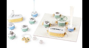 KIDYWOLF KIDYELEC STARTER – Educatieve Elektriciteitsset voor Kinderen met 11 Onderdelen & 99 Opstellingen