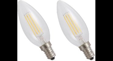 Spectrum LED Lamp E14 4W 230V - 460 Lumen - 4000K Neutraal wit - Natuurlijk licht - Energiezuinig - 2 stuks