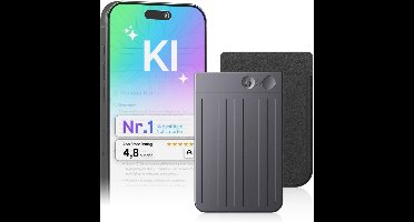 ApexArte® Afluisterapparatuur - Dictafoon Voice Recorder - Spy Recorder - Audio - Zwart