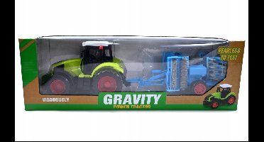 Groene Boerentraktor met Zaaimachine Speelgoed voor Kinderen