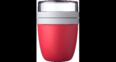 Mepal Lunchpot - 500 + 200 ml - Yoghurt en Muesli beker to go - Geschikt voor vriezer, magnetron en vaatwasser - Ellipse - Nordic denim