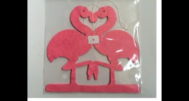 Slinger flamingo 2 meter roze