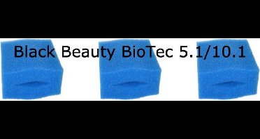 Black Beauty Foam Oase Biotec 5.1/10.1 Coarse Blue 3pcs Geen Origineel!