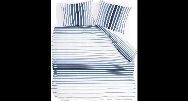 Byrklund Dekbedovertrek Beach Feel with Stripes - 240x220 - 100% Katoen - Blauw / Wit
