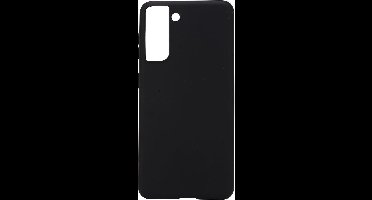 Shop4 - Geschikt voor Samsung Galaxy S21 Plus Hoesje - Zachte Back Case Mat Zwart