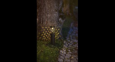 RTM Lighting Solar Priklamp -Zwart -Warm Wit -39CM -Zonne-Energie