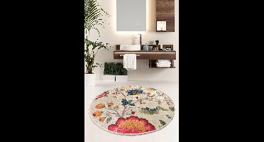 Asir Badmat - Multicolor - Diameter 100 cm