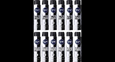 Nivea Deo Spray MEN Black & White - 48H Anti-perspirant - JUMBOPAK - 12 x 150 ml