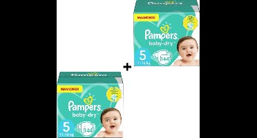 Pampers Baby-Dry Luiers - Maat 5 - 288 Stuks - Maandbox - Voordeelverpakking