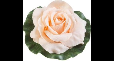 Velda Drijvende Vijverplant Roos Op Blad Oranje 17cm