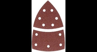 Bosch 10-delige schuurbladset voor multischuurmachines 102 x 62 mm - korrel 60