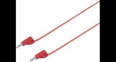VOLTCRAFT MSB-200 Meetsnoer Banaanstekker 2 mm Banaanstekker 2 mm 30.00 cm Rood 1 stuk(s)