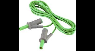 VOLTCRAFT MSB-501 Veiligheidsmeetsnoer Banaanstekker 4 mm Banaanstekker 4 mm 2.00 m Groen 1 stuk(s)