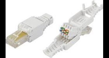 TRU COMPONENTS 93014c935 RJ45-stekker, geen gereedschap nodig 817966 Stekker, recht Natuur 1 stuk(s)
