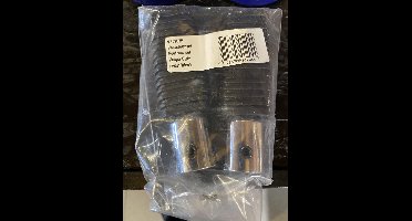 Zwarte trapas voetsteuntjes rechthoekig Honda camino