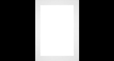 Passe-Partout Fotomaat 9x13 cm - Lijstmaat 20x28 cm - Wit - Museumkarton - Fotolijst niet inbegrepen