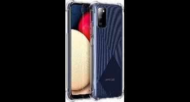 Hoesje geschikt voor Samsung Galaxy A02s - Anti Shock Proof Siliconen Back Cover Case Hoes Transparant