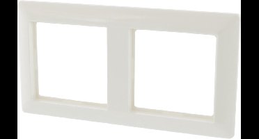 Jung AS500 Inbouw Afdekplaat - 2-voudig - Polarwit