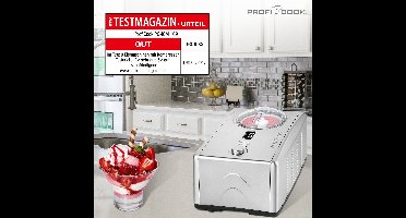 ProfiCook ICM 1091 N - Compressie-ijsmachine - 1,5L - 150 W Roestvrijstaal