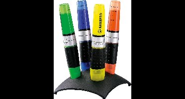 STABILO LUMINATOR - Markeerstift - Extra Grote Inkttank - Bureauset Met 4 Kleuren