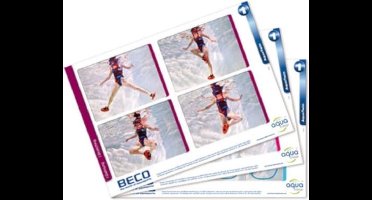 Beco Oefeningenkaarten Aquatwin 21 X 29,7 Cm Wit/rood 3-delig