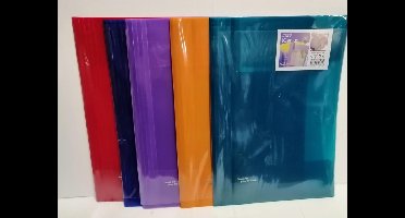 Opbergmap - kantoor - bulk 25 stuk mix van kleur - school