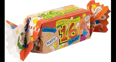 Kado/Snoepverpakking Fun - 16 jaar