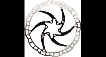 Elvedes Remschijf 180 Mm 6 Gaats Zwart/zilver Staal