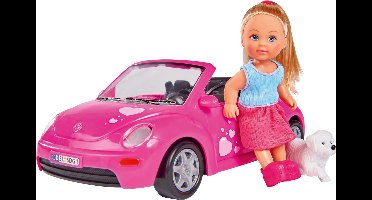 Simba - Evi Love - Evi met Beetle Wagen 23cm - minipop - vanaf 3 jaar