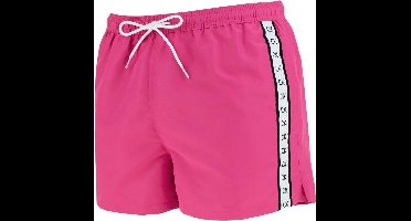 Calvin Klein Zwembroek van gerecycled polyester met logoprint - Roze/ Wit/ Zwart - Maat XXL