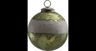 PTMD Kerstbal glas Christmas goud 10x10x10 cm