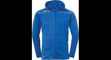 Uhlsport Stream 22 Trainingsjas Met Capuchon Kind Azuur Blauw-Limoen Geel Maat 116
