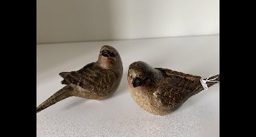 Gifts Amsterdam Woondecoratie Mus 10 Cm Polyresin Bruin