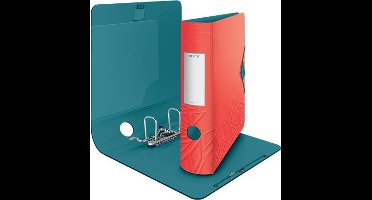 Leitz 180° Active Urban Chic PP Ordner Voor 500 Vel - Map voor A4 Documenten - Rugbreedte Van 82 mm - Rood