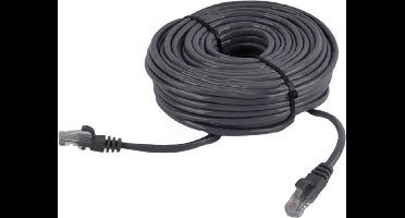 Xsarius Netwerkkabel CAT5E - Pro Plug Click system - 20 Meter - Donkergrijs