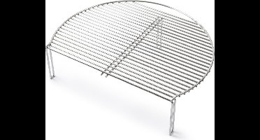 YAKINIKU Extra Verhoogd Rooster - MEDIUM - 16 inch - +70% Grilloppervlak - RVS - Kamado Accessoire