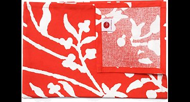 TINT AJOURE UNI TAFELLOPER 50X150 FLOWERS GRENADINE
