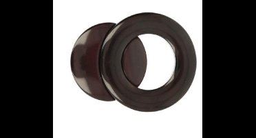Magnetische vestsluiting bruin