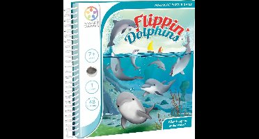 SmartGames - Flippin' Dolphins - magnetische breinbreker - 48 opdrachten - Dolfijnen - reisspel