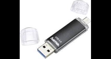 Hama FlashPen Laeta Twin USB-stick smartphone/tablet Zwart 64 GB USB-A 3.2 Gen 1, Micro-USB 2.0