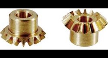 Reely Messing kegeltandwiel Soort module: 0.75 Aantal tanden: 15, 15 1 paar