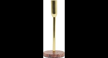 Kandelaar DROYES marmer roze-goud Ø10x25 cm