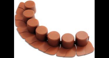Prosperplast - Tuinafscheiding IPAL7 gazonrand 4,05m / kleur terracotta