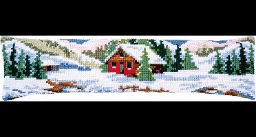Vervaco - Kruissteektochtmat kit - Winterlandschap - PN-0188593 - Borduren - Borduurpakket - Borduurpakket volwassenen - Borduurpakket kind