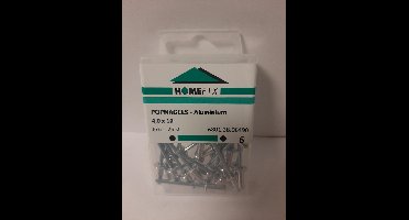 Popnagels-Aluminium 4.0x10mm. Lang. Homefix 25 Stuks.