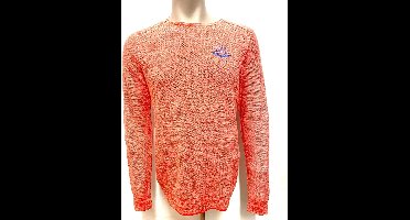 PME Legend Trui - Zalm Roze/Wit - Maat XXL