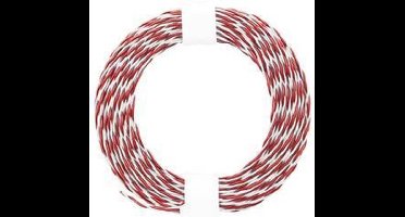 Donau Elektronik 210-05 Draad 2 x 0.04 mm² Rood, Wit 10 m