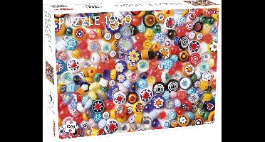 Tactic Glass Beads Pattern – Puzzel – 1000 stukjes – Kleurrijk Patroonontwerp – Strak en Rustgevend Ontwerp – Hoogwaardige Scandinavische Kwaliteit