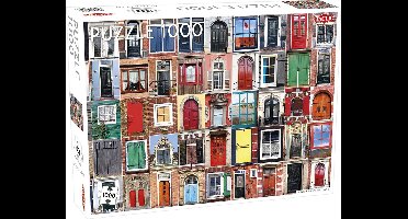 Tactic Dutch Windows and Doors – Puzzel – 1000 stukjes – Typisch Nederlandse Architectuur – Strak en Rustgevend Ontwerp – Hoogwaardige Scandinavische Kwaliteit
