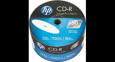HP CD-R 700 MB Inkjet Printable 50 stuks